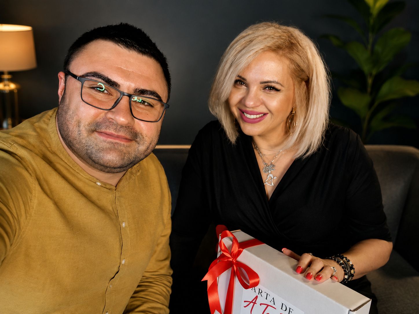 Raluca Tita împreună cu partenerul ei